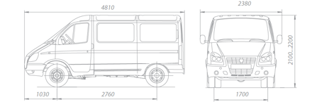 ГАЗ 2217 баргузин — длина ширина высота клиренс